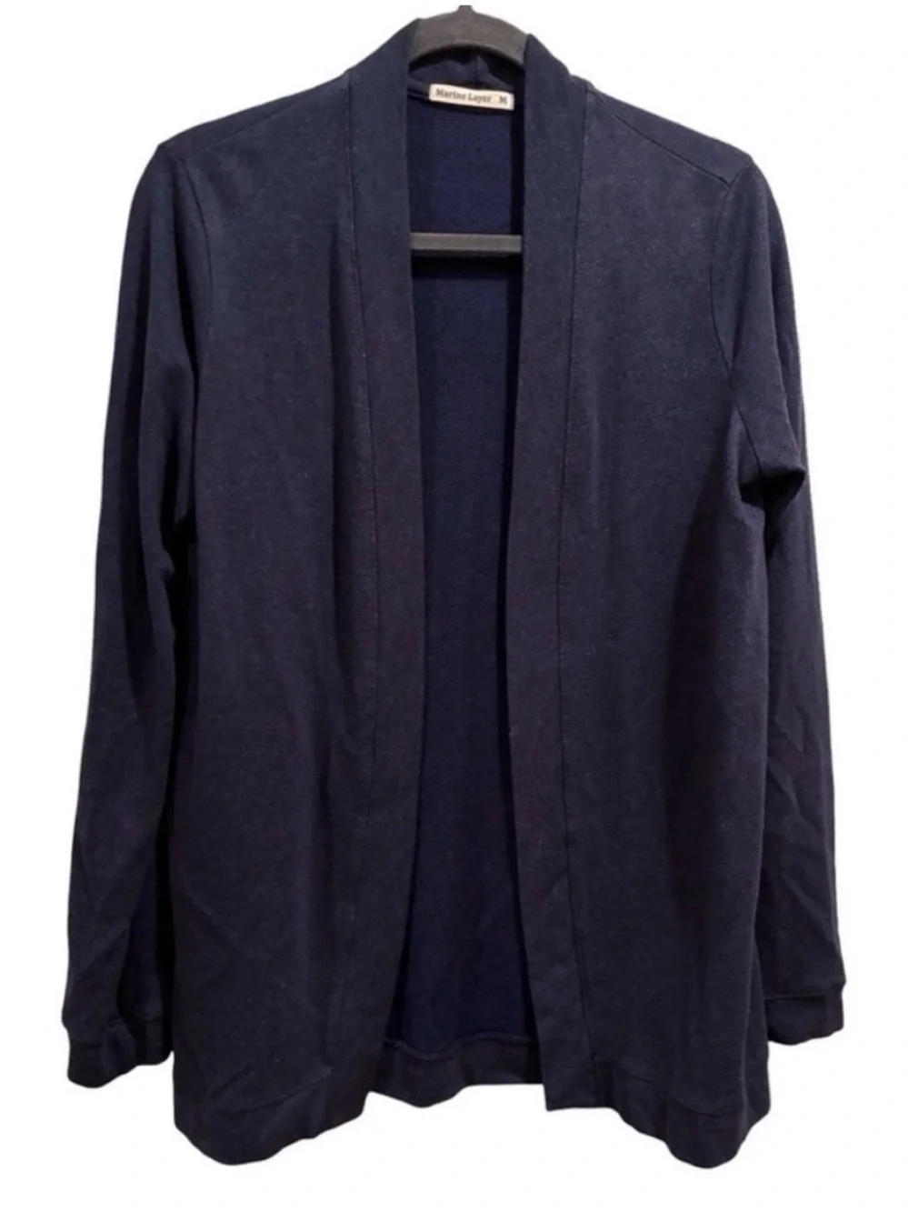 Marine Layer Navy Blue Open Front Cardigan Sweater